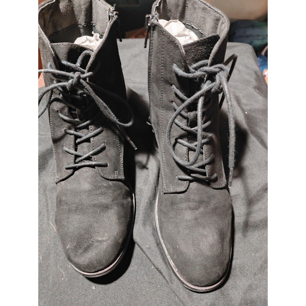 Forever21 Womens's Black Faux Leather Black Boots Size 6